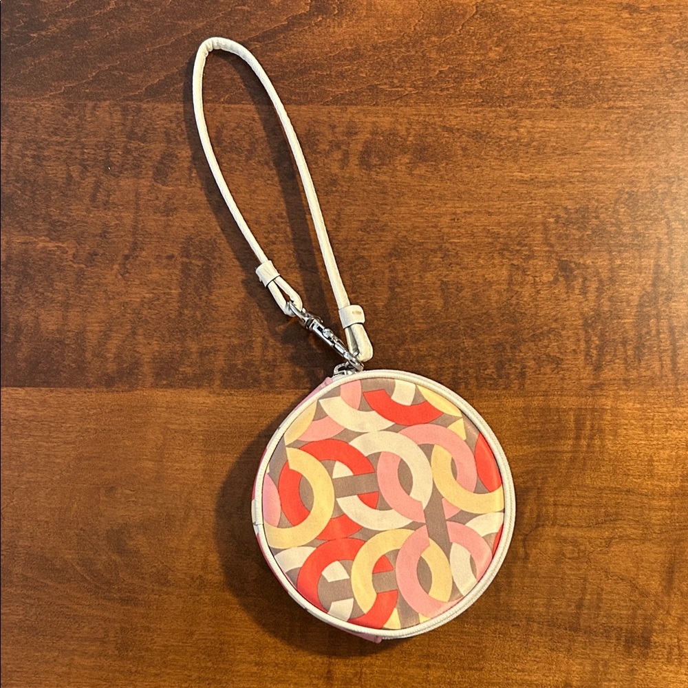 Coach Waverly Optic Art Round Change Purse/Wristlet - Picture 2 of 5